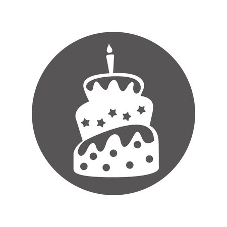 delicious sweet cake icon vector illustration designのイラスト素材