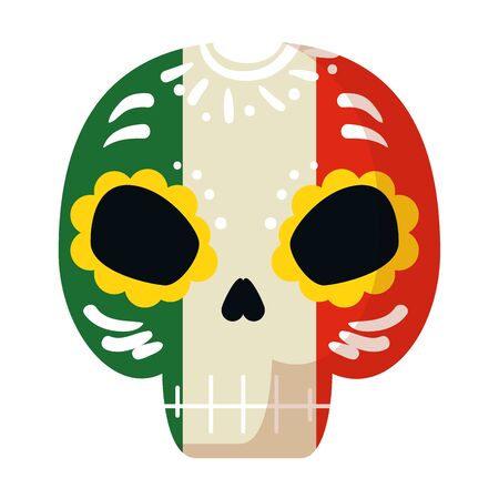 death mask mexican icon vector illustration designのイラスト素材