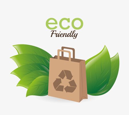 Ecology design over white background, vector illustration.のイラスト素材