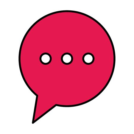 speech bubble message isolated icon vector illustration designのイラスト素材