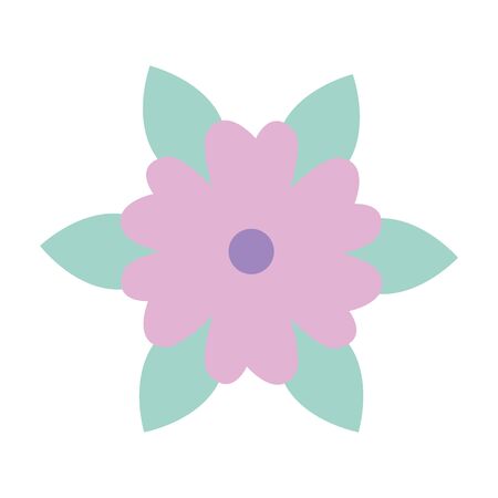 beautiful flower decorative icon vector illustration designのイラスト素材