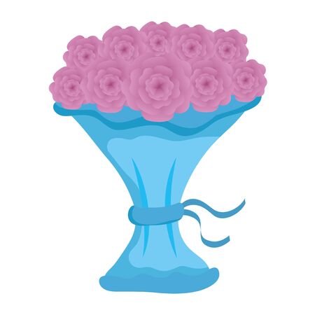 bouquet of roses icon vector illustration designのイラスト素材