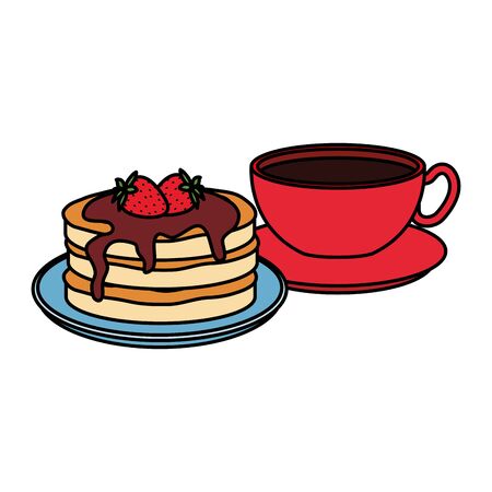 delicious breakfast menu icons vector illustration designのイラスト素材
