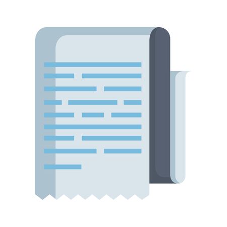 paper document isolated icon vector illustration designのイラスト素材