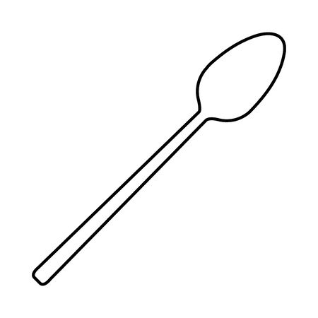 spoon cutlery tool icon vector illustration designのイラスト素材