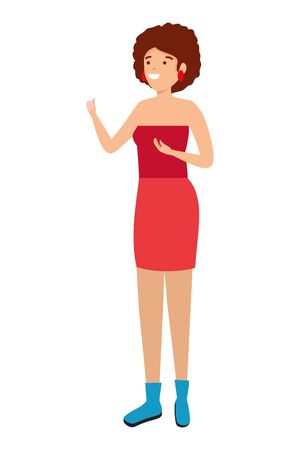 beautiful circus woman character vector illustration designのイラスト素材