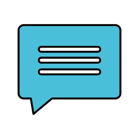 speech bubble message isolated icon vector illustration designのイラスト素材