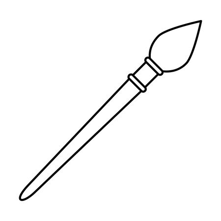 paint brush school supply icon vector illustration designのイラスト素材