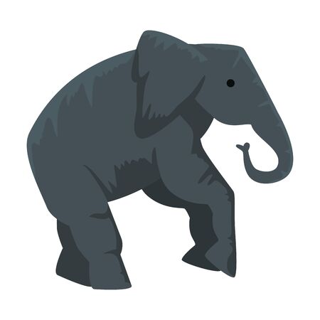 circus elephant animal character vector illustration designのイラスト素材