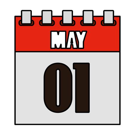 one may calendar icon vector illustration designのイラスト素材