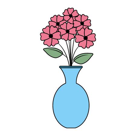 vase with flowers icon vector illustration designのイラスト素材