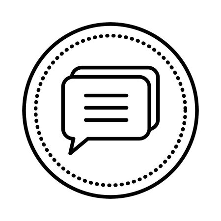 speech bubble message icon vector illustration designのイラスト素材