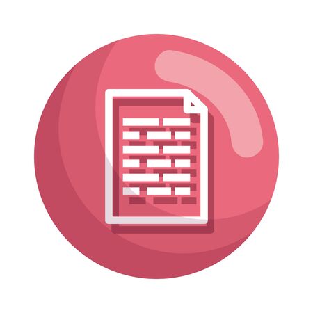 paper document file icon vector illustration designのイラスト素材