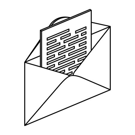 envelope mail send isolated icon vector illustration designのイラスト素材