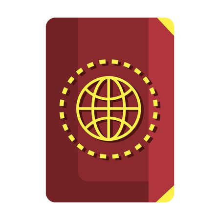 passport id document isolated icon vector illustration designのイラスト素材