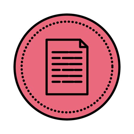 paper document file icon vector illustration designのイラスト素材