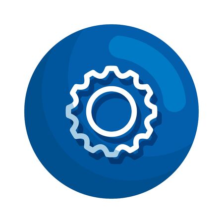 gear machine setup isolated icon vector illustration designのイラスト素材