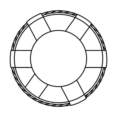 float lifeguard maritime isolated icon vector illustration designのイラスト素材