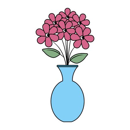 vase with flowers icon vector illustration designのイラスト素材