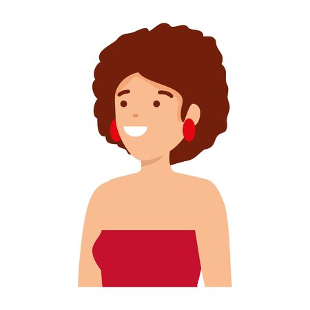 beautiful circus woman character vector illustration designのイラスト素材