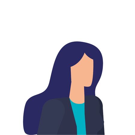 elegant businesswoman worker avatar character vector illustration designのイラスト素材