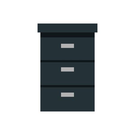 wooden drawer forniture isolated icon vector illustration designのイラスト素材