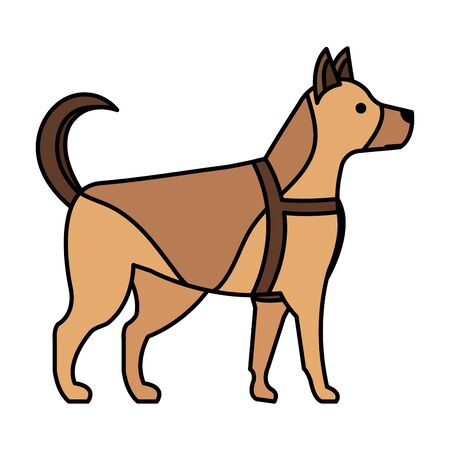 cute little dog mascot vector illustration designのイラスト素材