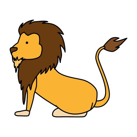 circus lion animal vector illustration designのイラスト素材