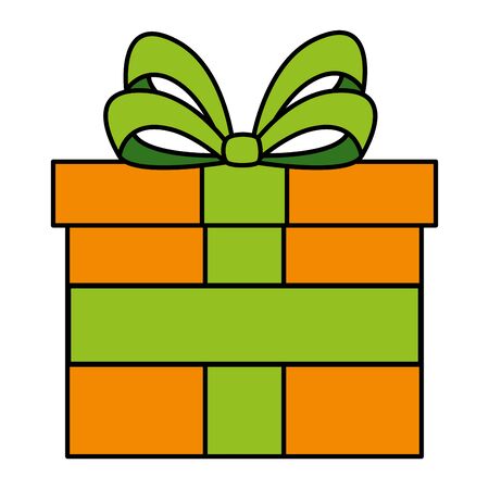 gift box present isolated icon vector illustration designのイラスト素材