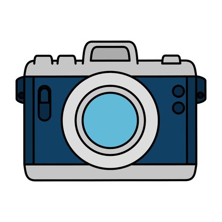 Illustration for camera photographic device isolated icon vector illustration design - Royalty Free Image