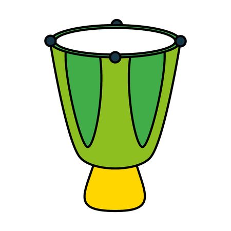 drum music instrument on white background vector illustrationのイラスト素材