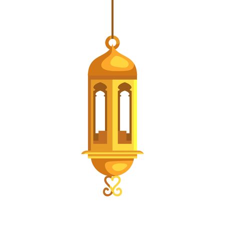 ramadan kareem lamp hanging decoration vector illustration designのイラスト素材