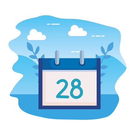 calendar reminder date isolated icon vector illustration designのイラスト素材