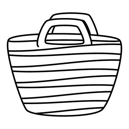 beach hand bag summer icon vector illustration designのイラスト素材