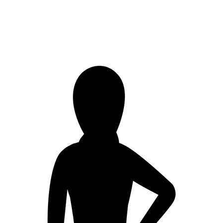 silhouette of islamic woman with traditional burka vector illustration designのイラスト素材