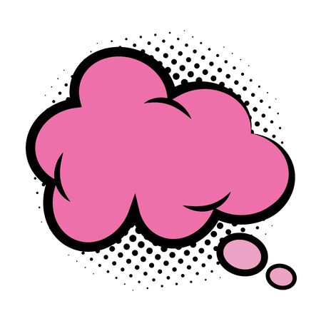 speech bubble halftone pop art elements vector illustrationのイラスト素材