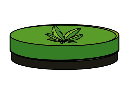 cannabis oinment natural product icon vector illustration designのイラスト素材