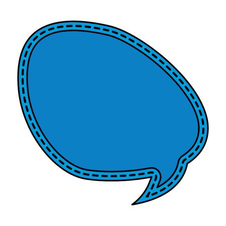 cute speech bubble message icon vector illustration designのイラスト素材