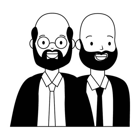 man portrait character portrait vector illustration designのイラスト素材