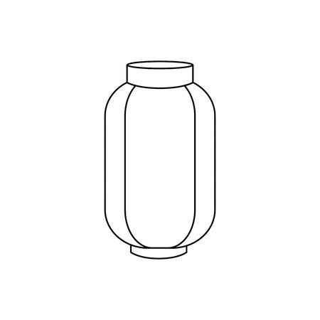 chinese decorative lamp hanging icon vector illustration designのイラスト素材
