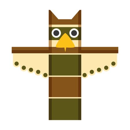 totem culture traditional happy canada day vector illustrationのイラスト素材