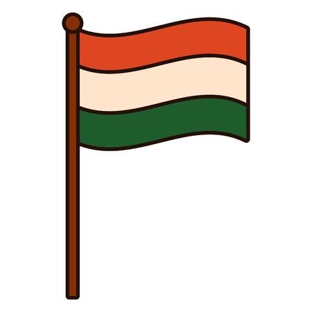 indian flag independence day icon vector illustration designのイラスト素材
