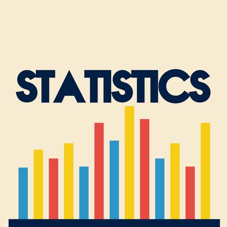 Statistics design, Infographic data information business analytics and visual presentation theme Vector illustrationのイラスト素材