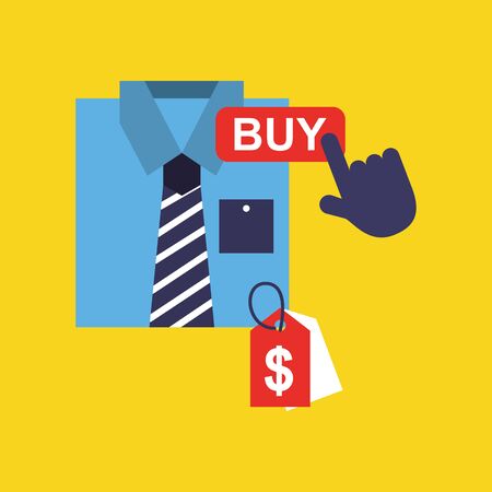 Shopping online icon design, ecommerce media market internet technology and retail theme Vector illustrationのイラスト素材