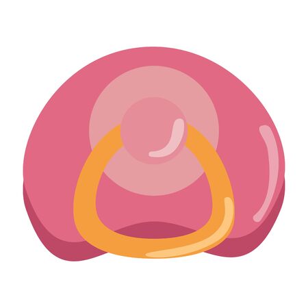 pacifier baby isolated icon vector illustration designのイラスト素材