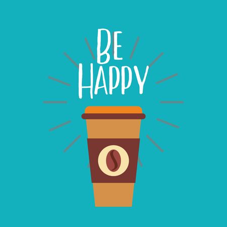 Coffee mug design, Drink breakfast beverage bakery restaurant and shop theme Vector illustrationのイラスト素材