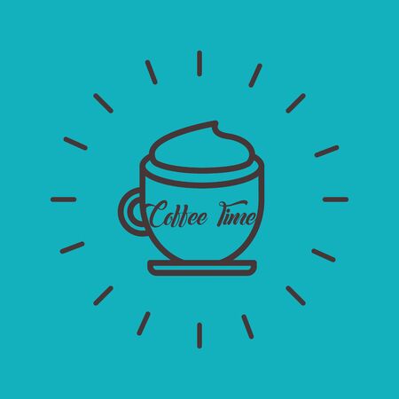 Coffee cup design, Drink breakfast beverage bakery restaurant and shop theme Vector illustrationのイラスト素材