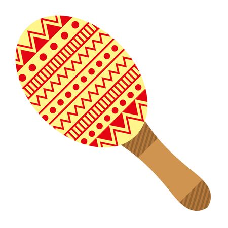 maracas tropical instrument isolated icon vector illustration design