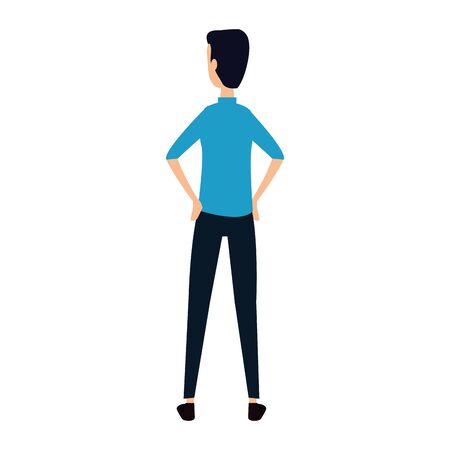 elegant businessman worker avatar character vector illustration designのイラスト素材