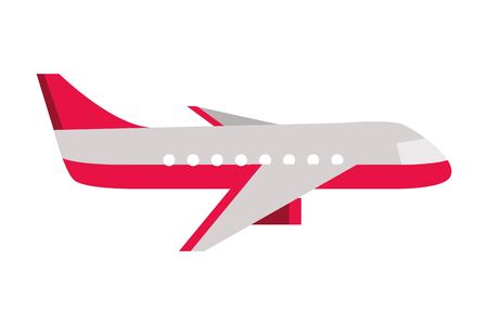 airplane transport travel on white background vector illustrationのイラスト素材
